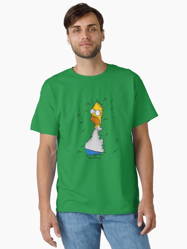 Homer in the bushes Classic T-Shirt