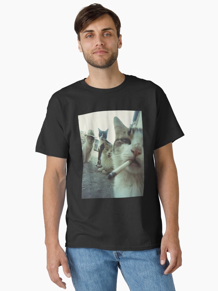 Smoking Cats Meme Classic T-Shirt
