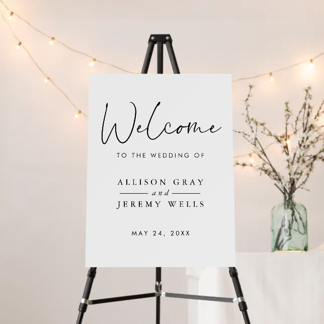Wedding Welcome Sign